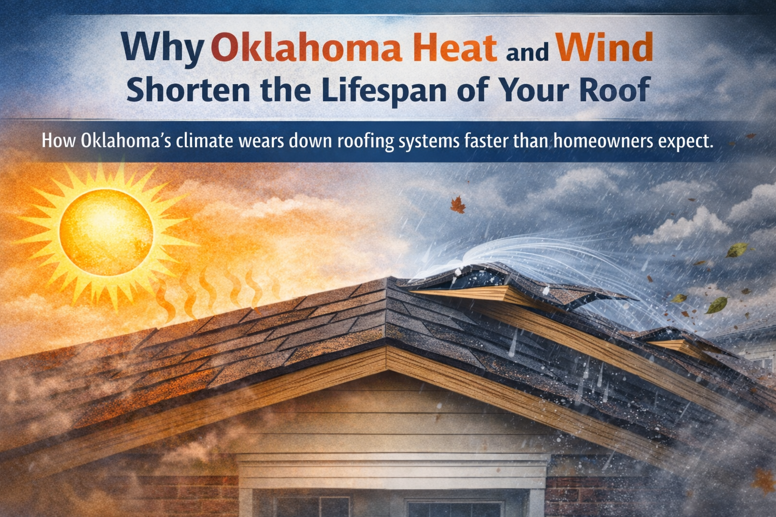 Why Oklahoma Heat and Wind Shorten the Lifespan of Your Roof